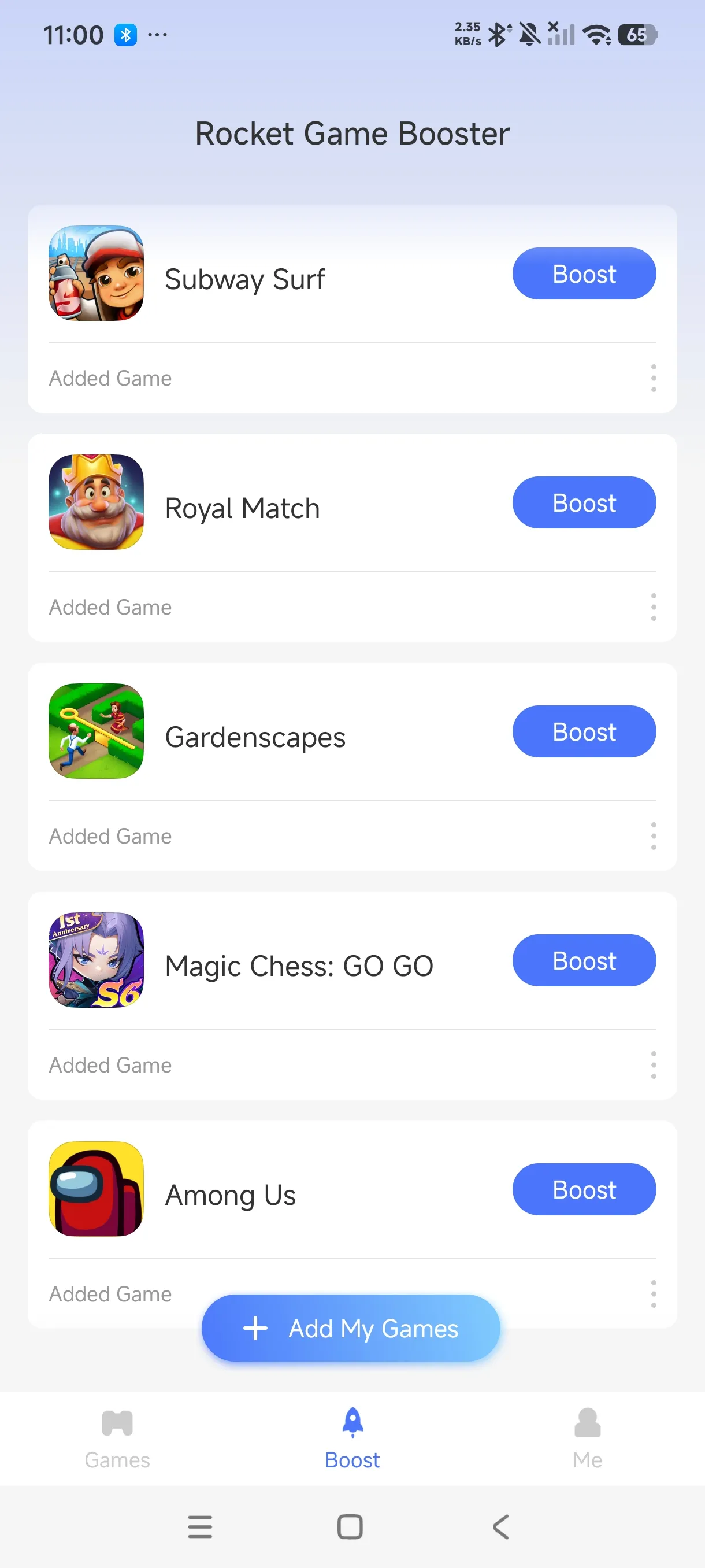 Add Royal Match to Rocket via the Add My Games button